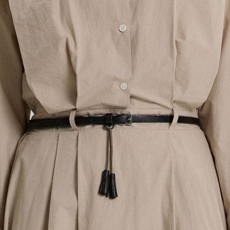 

healiote РЕМЕНЬ С ПРЯЖКОЙ-КИСТОЧКОЙ_ЧЕРНЫЙ BLACK_FREE