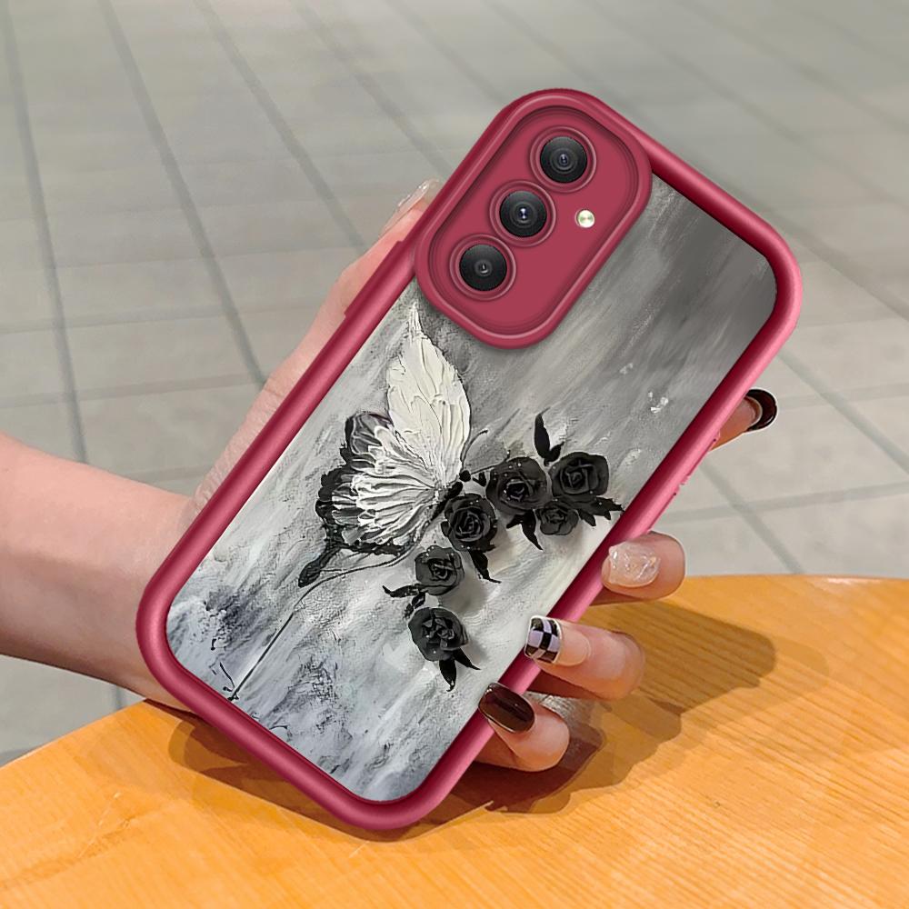 Soft Silicone Square Ladders Cartoon Pattern Full Cover Camera Protection Shockproof Case for Huawei Honor Xiaomi Redmi Samsung