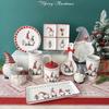 Nordic Santa Cutlery Set Western Ceramic Dinner Plates Snack Plate Creative Christmas Gift Home Tea Kettle Cup Sealed Jar