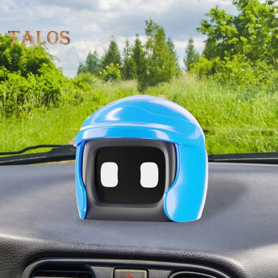 Helm-Auto-Roboter, süßer Fahrkumpel, Roboterfigur, Spielzeugauto, Armaturenbrett, Mini-Ornament, Geschenk für Roboterliebhaber