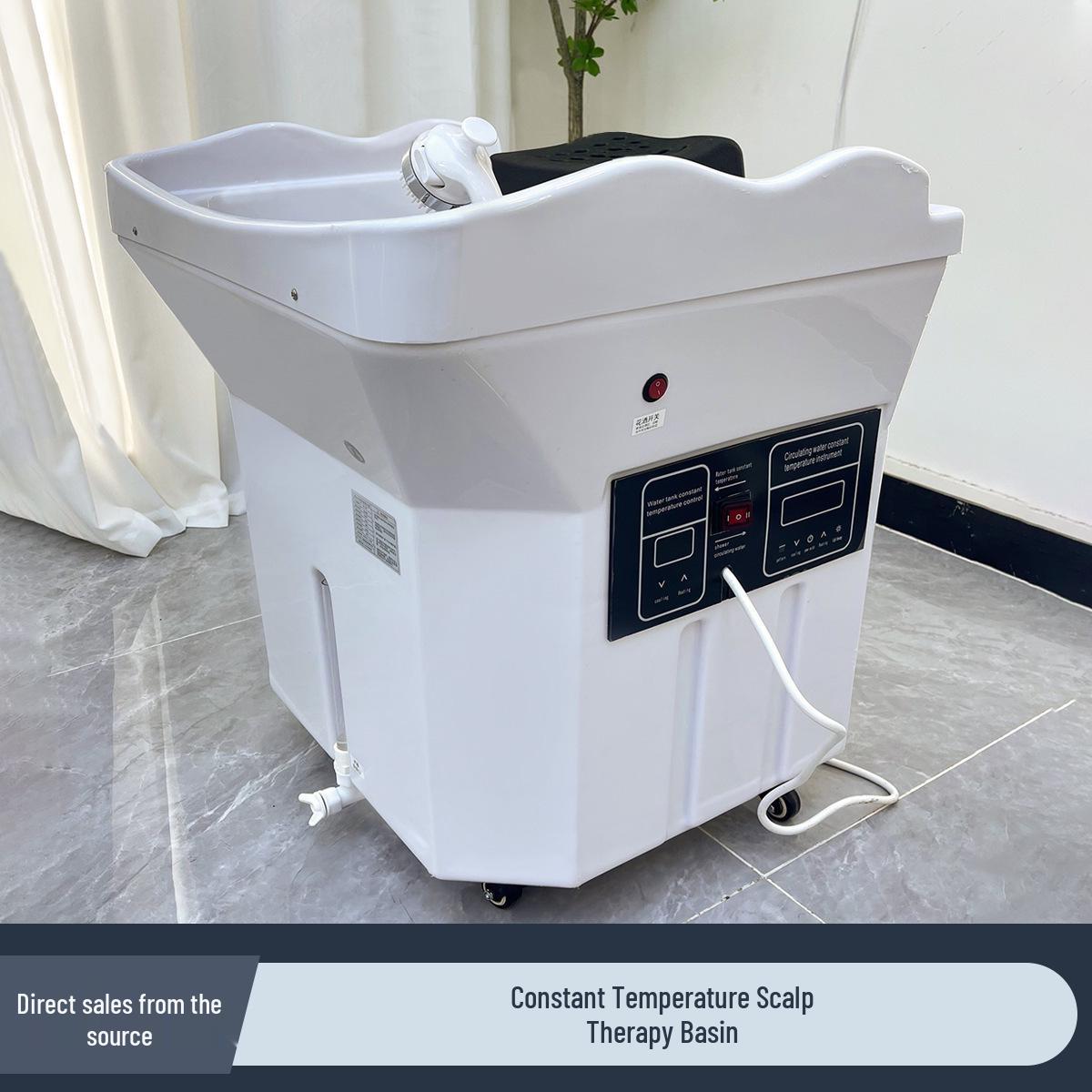 

Portable Head Therapy Shampoo Machine with Water Circulation and Steaming for Beauty and Health