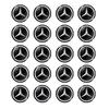 BTY4  Car Key Stickers Auto Control Keychain Emblem For Mercedes Benz C180 C200 C260 C300 W108 W124 W126 W140 W168 W169 Accessories