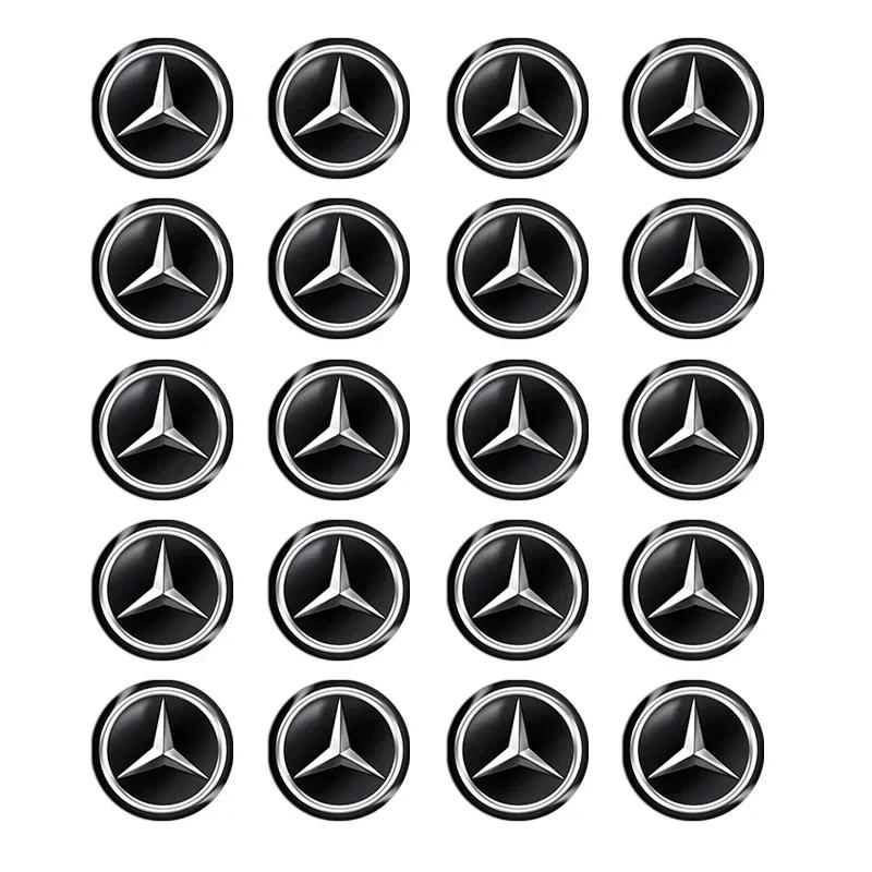 BTY4  Car Key Stickers Auto Control Keychain Emblem For Mercedes Benz C180 C200 C260 C300 W108 W124 W126 W140 W168 W169 Accessories