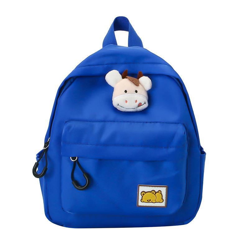 

Trendy Kids Nylon Backpack Cute Cartoon Design For Boys And Girls Breathable And Lightweight синий