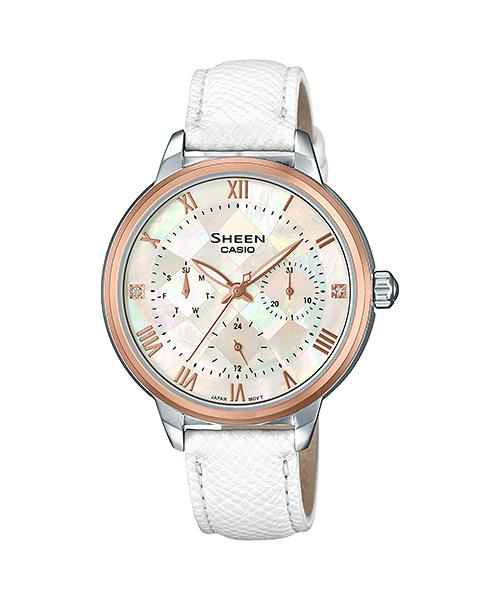 

Casio Men s Stainless Steel 50M Water Resistant Analog Quartz Watch SHE-3057PGL-7A розовый