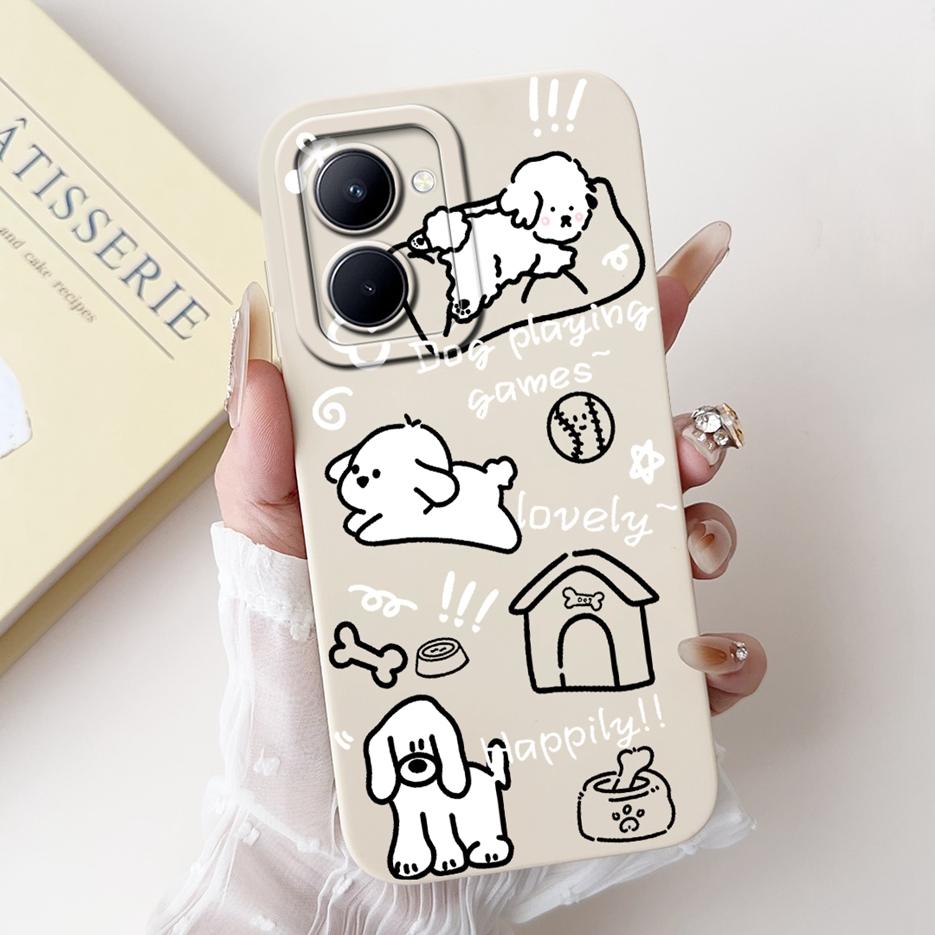 For Realme 10 4G Case RMX3630 Cute Panda Cartoon Cover Soft TPU Phone Case For Realme 10 Pro Plus Pro+ Realme10 5G Fundas Bumper