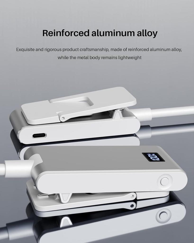 Aluminum Rechargeable Reading Light 3 colors 3 brightness Clip On Mini Book Light Small Read Night Lamp Study Reading Book Lamp