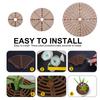 (Brown Set Includes: 4 Half-sided Guardrails +12 Pressure Nails, Diameter After Splicing: 52cm) Flower Pot Guardrail
