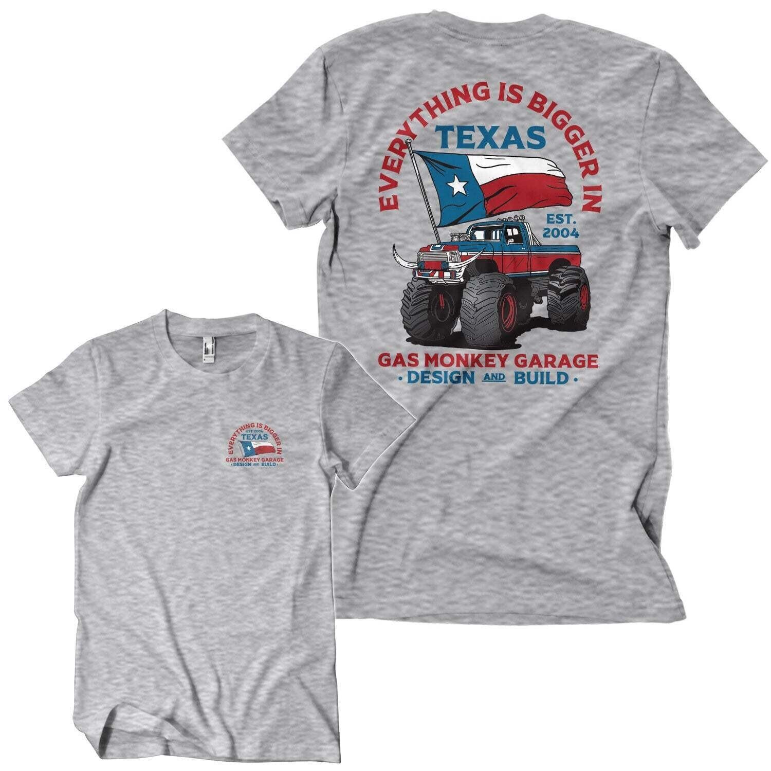 Licensed Gas Monkey Garage Everything Is Bigger In Texas Mens T-Shirt S