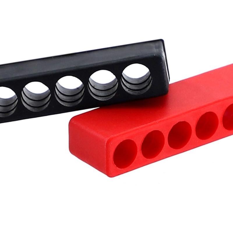 4Pcs Drill Bit Storage Strips for 1/4" Hexagonal Tool 10 Slot Design Workshop Accessory Organizer