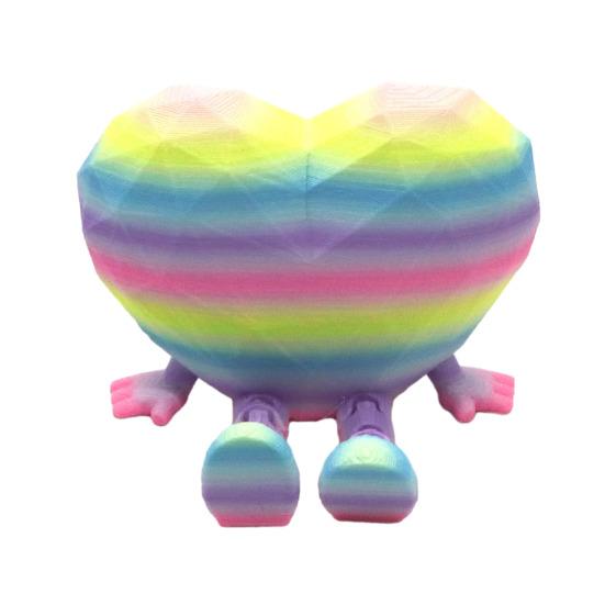 Ozdoba Siedzące Serce Urocza Figurka Serca z Ruchomymi Nóżkami Domowe Biuro Półka na Biurko Statuetka Serce Miłości Prezent dla Zakochanych Przyjaciół