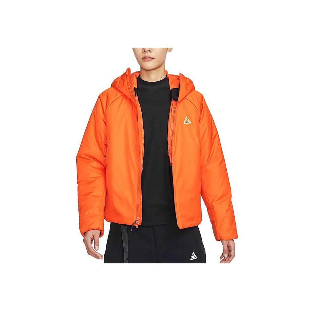 Nike Therma-Fit ACG Rope De Dope Series Fashion Warm Raglan Sleeve Long Sleeve Jacket Women Jacket Bright-Orange Mountain-White FV7336-819