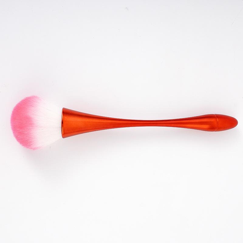 Compact Multi-Color Soft Makeup Brush for Powder & Blush in High-Footed Cup Design