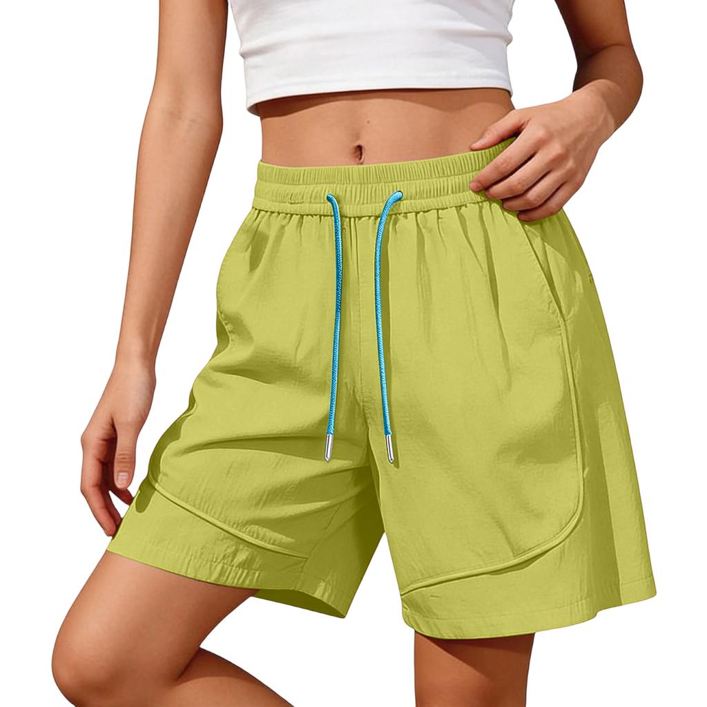 Women's Color Shorts, Casual And Versatile Sports Straight Shorts