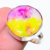 Rainbow Solar Quartz Gemstone 925 Sterling Silver Jewelry Ring Size 7 GK-809