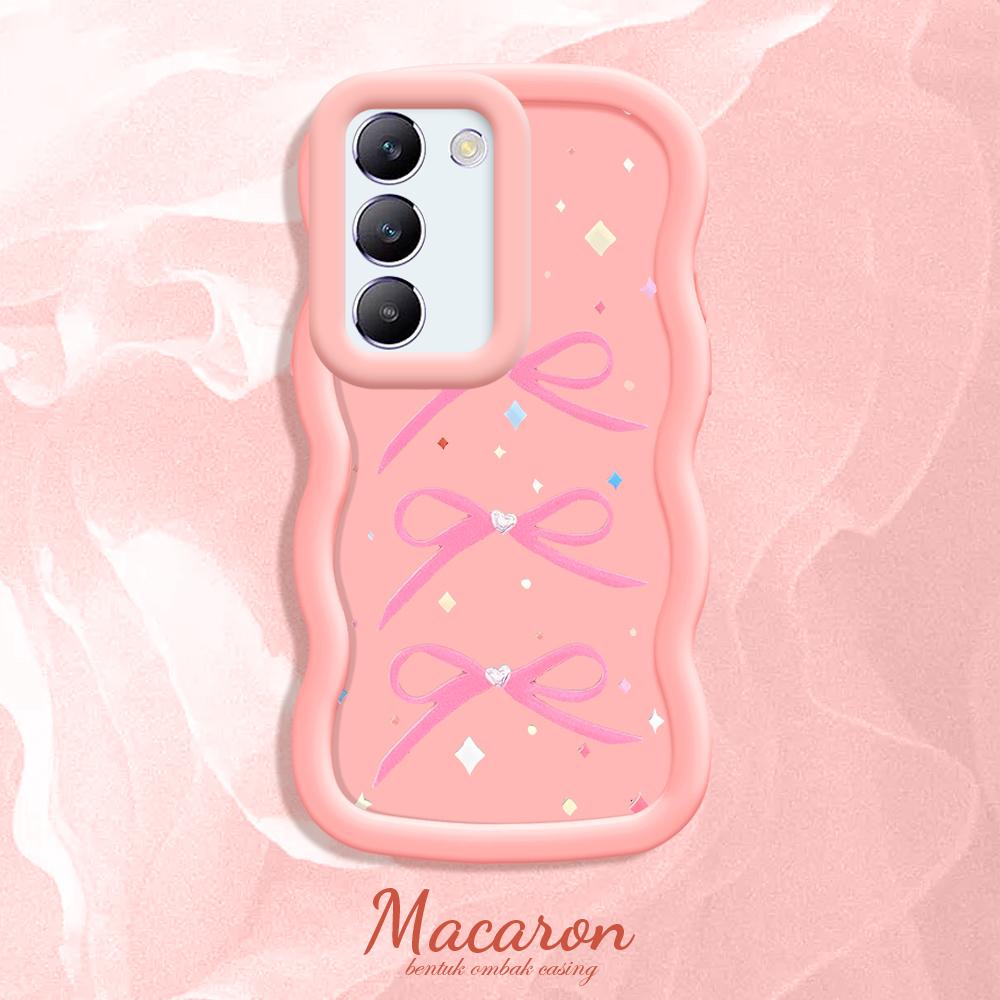 

Окрашенный узор Big Wave Edge Мягкий силиконовый материал Macaron чехол для телефона противоударный защитный резиновый чехол для OnePlus Vivo Motorola Moto Motorola Moto E15 розовый