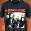 Fashion Summer Tee British Alternative Rock Band Radiohead Graphic Print T-Shirt Men Women Casual Oversize Top Streetwear