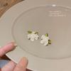 Temperament Gardenia Ohrringe Damen Mädchen Studenten Ohrringe Romantische Blumen Ohrringe Ohrstecker Kleider Accessoires
