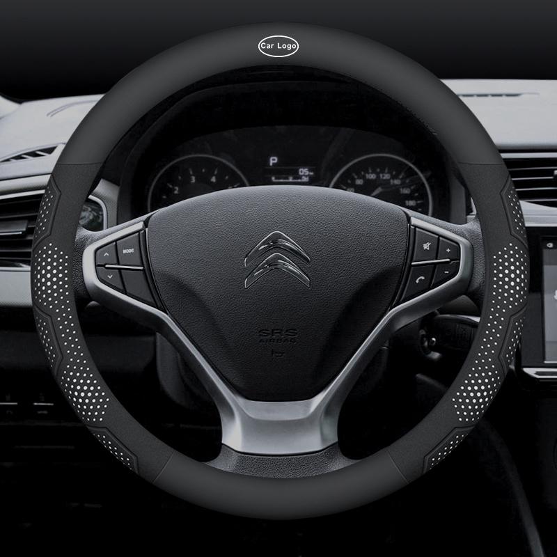 Pro Citroen C1 C2 C3 C4 C5 C6 C7 C8 VTS Auto Semiš Uhlíková Vlákna Kůže Prodyšný A Protiskluzový Potah Volantu Příslušenství