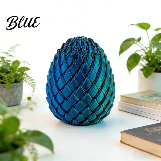 Decorative Desk Toy 3D Printed Twisting Egg Stress Relief Spiral Articulated Rotating Fidget Spinner