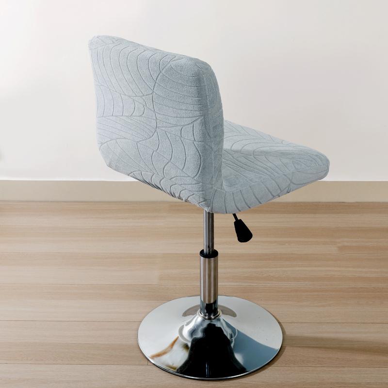 1Pc Stretch Bar Chair Covers Jacquard Short Back Chair Slipcovers Anti-Dirty Dining Seat Covers Wedding El Home Decor