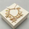 Seashell Bohemian Bead Bracelet Alloy Conch Beaded Wristband  Seaside Beach Trip