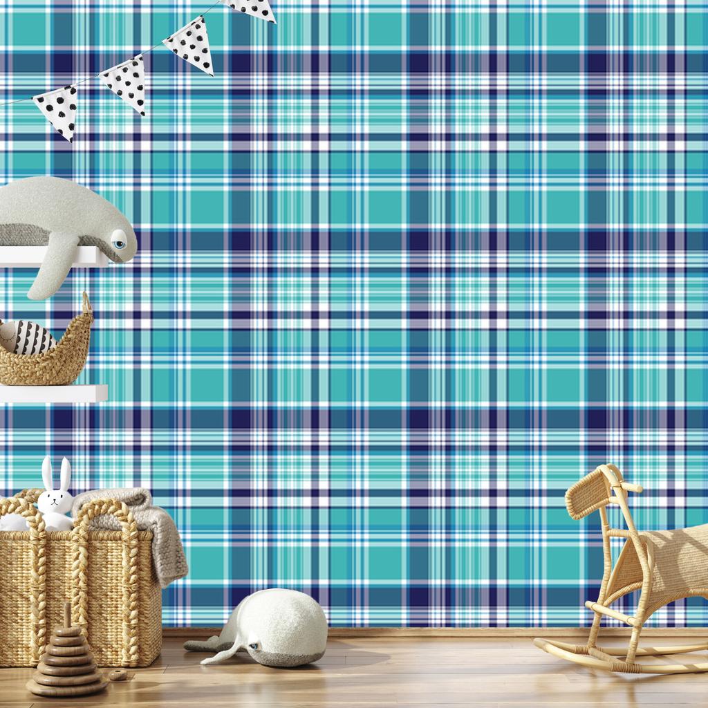 Geometric and Modern Checkered Wallpaper for Living Room and Bedroom 50x1000