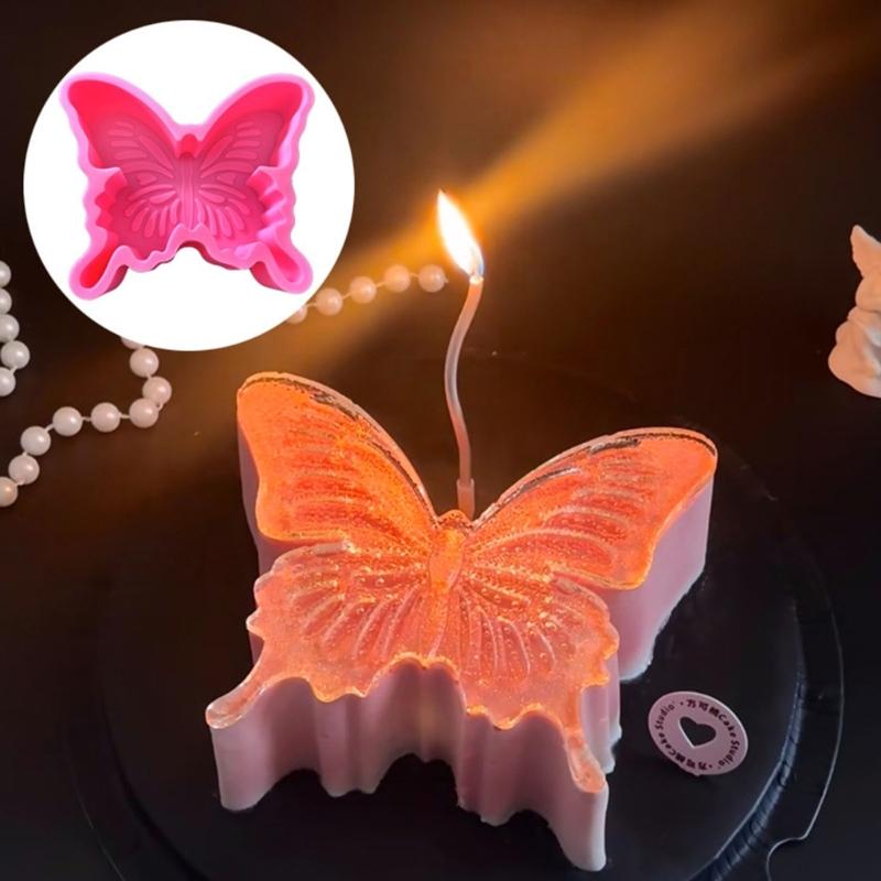 Heat Resistant Silicone Mold for Butterfly Shape Dessert Nonstick Kitchen Bakewares Pastries Baking Mold