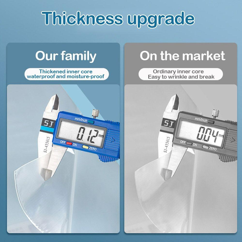 Plast Arkiv Bag Gjennomsiktig Bag Fil Oppbevaringspose Vanntett Arkiv Mappe Arkiv