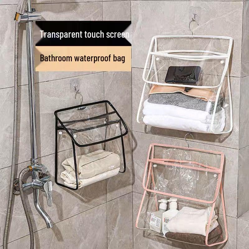 Geantă de duș impermeabilă suspendabilă pentru depozitarea hainelor și a telefonului