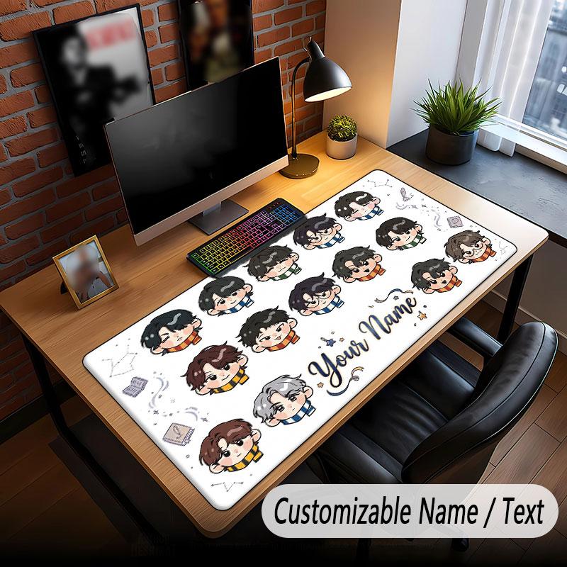 Custom Name Extended Mouse Pad,SEVENTEEN Gaming Desk Mat For Home Office Desktop Decor