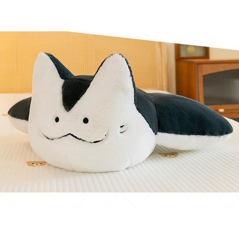 

Плюшевая игрушка скат манта, мягкая набивная морская животная, рыба дьявол, милый компаньон для сна, подушка для детей, подарки на день рождения