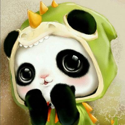 Diamond Panda Baby 5D Diamond Painting Full Round DIY Diamond Embroidery Rhinestones Pictures