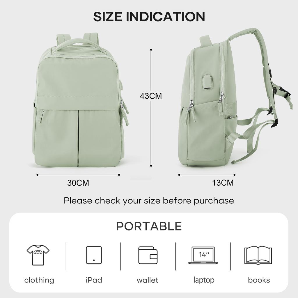 Laptop Backpack for Women Men Travel Backpack With USB Charging Port Waterproof Business Backpack Doctor College Computer Bag