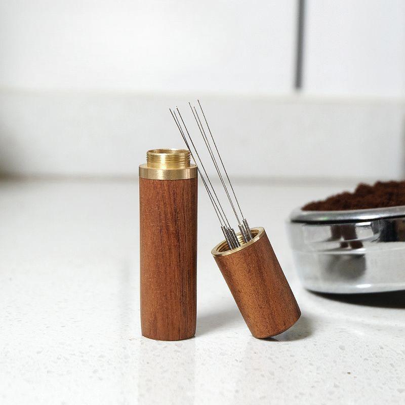 1pc Coffee Cloth Powder Needle Mini Handle Dispenser Hand Brew Stirring Needle Anti Clumping Coffee Tool