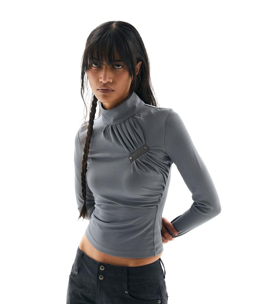 Dipeuleontiseu Gathered Mesh Top (Ms)