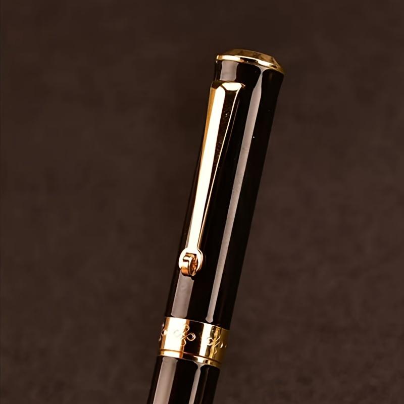 Prémiové, odolné kovové plnicí pero s jemným hrotem 0,5 mm a zacvakávacím uzávěrem - Kompatibilní s 3,4mm inkoustovými lahvičkami