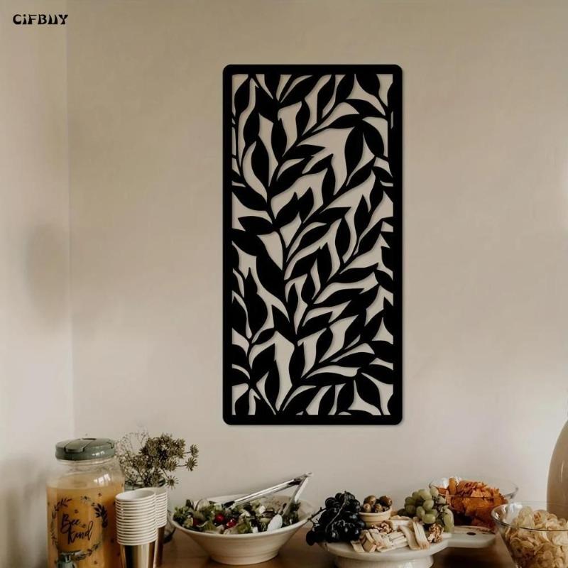 Schmiedeeisen Blattdekor Innen Außen Wandkunst für Wohnzimmer Schlafzimmer Flur
