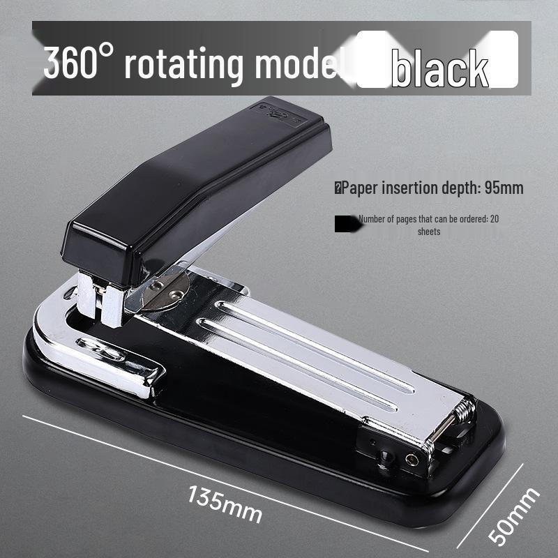 360° Drehbarer Hefter, Große Größe, Heftet 50 Seiten, Kraftsparend, Ideal für Büro- und Studentengebrauch