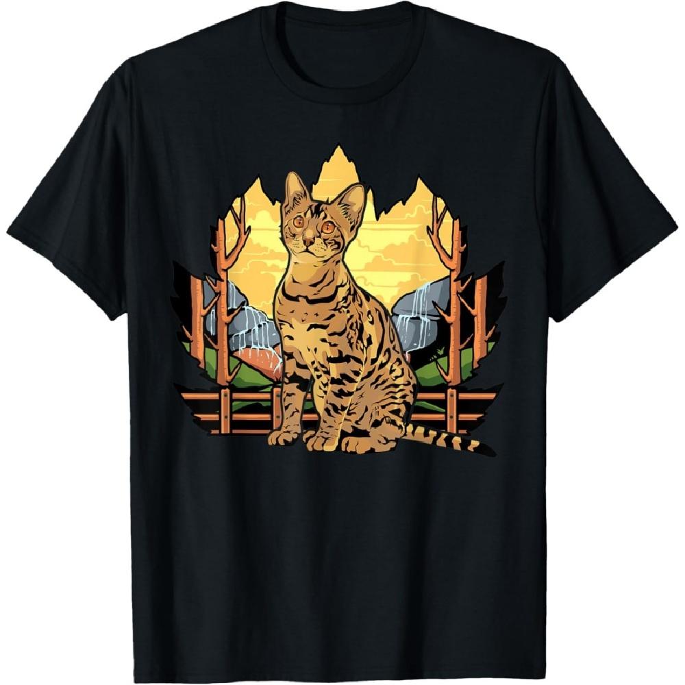 

Bengal cat T-Shirt for Men Women Kids S