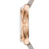 Skagen Freja Edelstahl Kleid Quarz Braun Eine Freja Lille Damenuhr, Leder/Roségold, Größe,