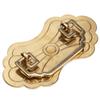 Antique Drawer Handle 12.8x7cm Wealth Blossoms Retro Chinese Style Brass Vintage Drawer Pulls with