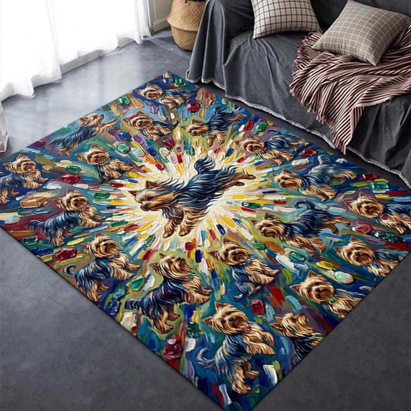 2025 New Cute Puppy Carpet Rug for Living Room Bedroom Home Sofa Decoration,Kids Play Non-slip Floor Mat