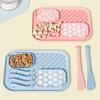 Dog slow food bowl pet slow food bowl with suction cup anti choking plate anti slip and anti knock dog licking mat feeding