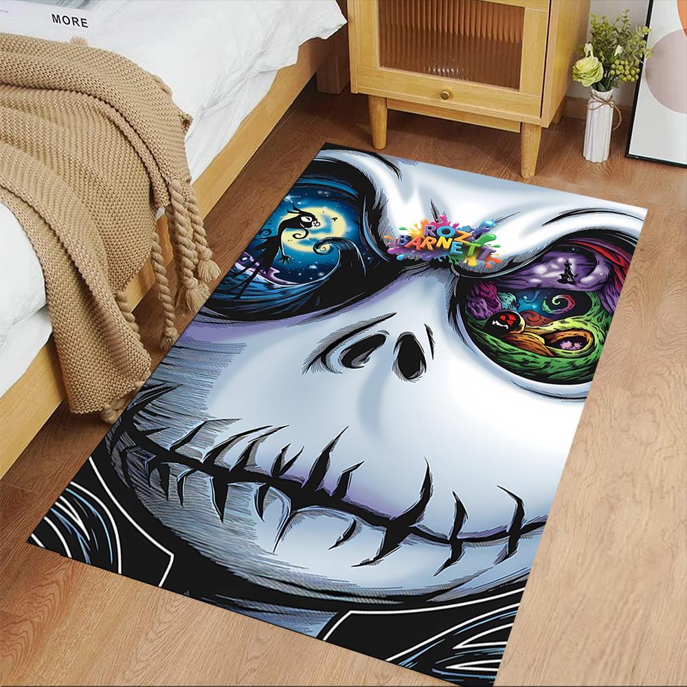 Jack Skellington Area Rug Perfect for Foyer Game Room Outdoor Study room Anti-slip Rug Anime Office Decor Perfect Gift for Friends & Family