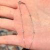 Minimalist Geometric Zirconia Square Chain Bracelet Women - Delicate Stackable Fine Jewelry In Gold Tone