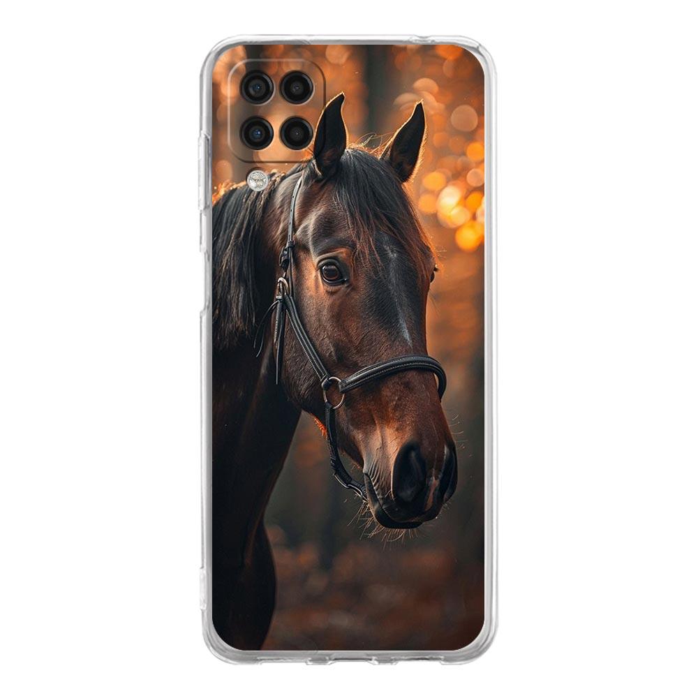 Phone Case For Samsung Galaxy A13 A33 A35 A55 A73 A53 A23 A51 A71 A21S A31 A41 A05s A03S A15 A25 5G Cover Elegant Brown Horses
