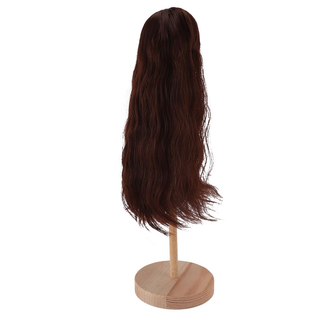 14 Doll Wig for 7 to 8in Doll DIY High Temperature Silk Ball Jointed Doll Long Curly Hair Wig with
