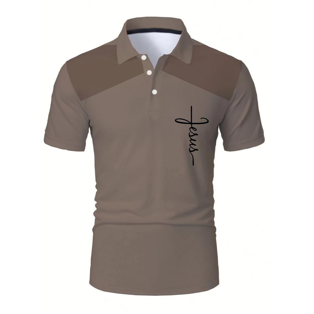 short-sleeved POLO shirt for summer 2026 features a casual fashionable and comfortable 3D