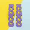 Women Creative Fruit & Hamburger Print Mid-Calf Socks Korean Style Casual Cotton Socks
